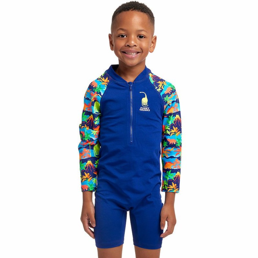 Kids * | New Funky Trunks Big Bronto Toddler Boys Go Jump Suit