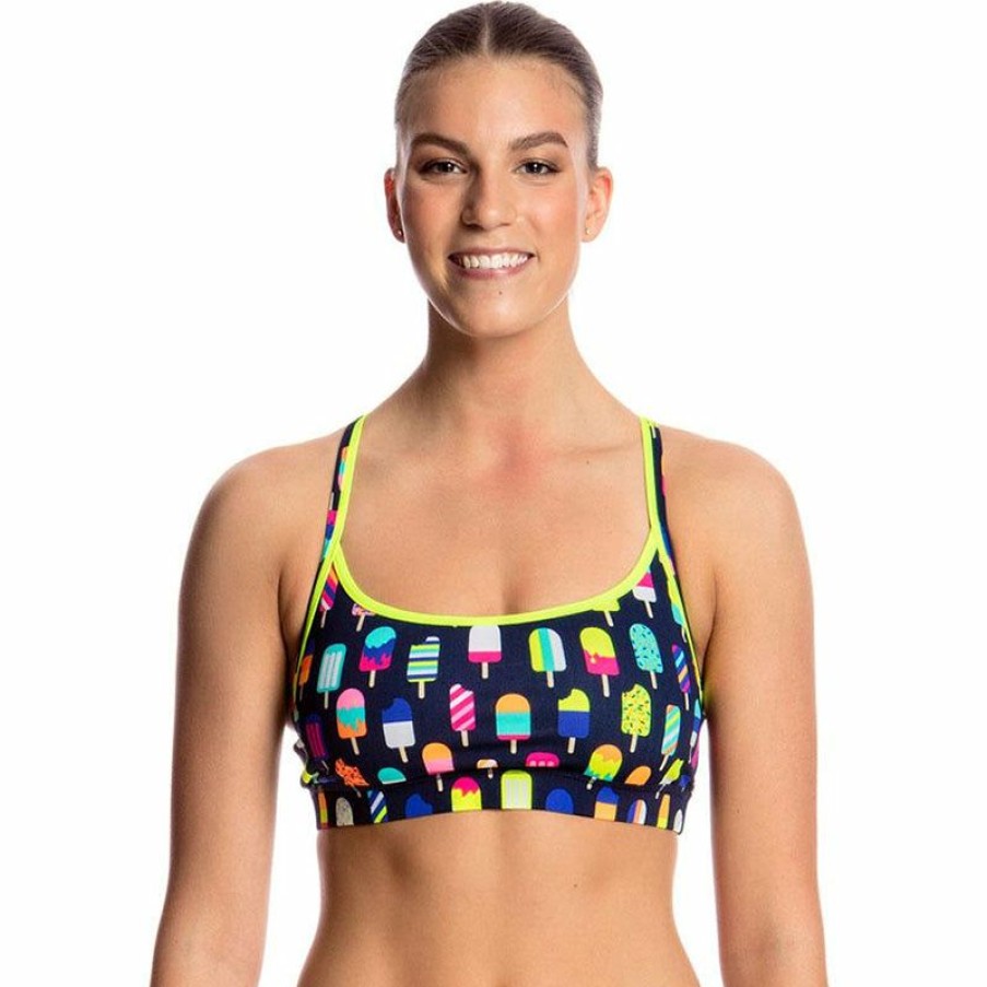 Womens * | Excellent Quality Funkita Frosty Fruits Ladies Bikini Sports Top