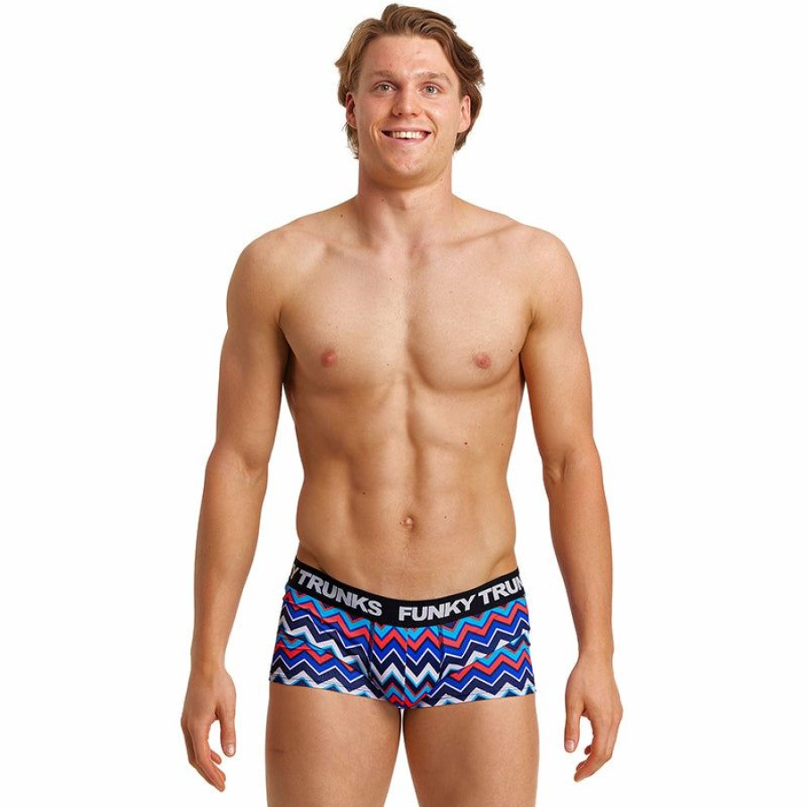 Mens * | Best Price Funky Trunks Nautical Mile Mens Underwear Trunks