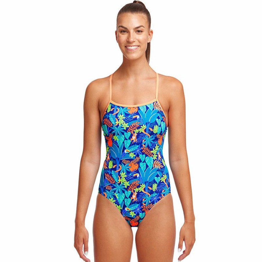 Womens * | Large Choice Funkita Slothed Ladies Single Strap One Piece