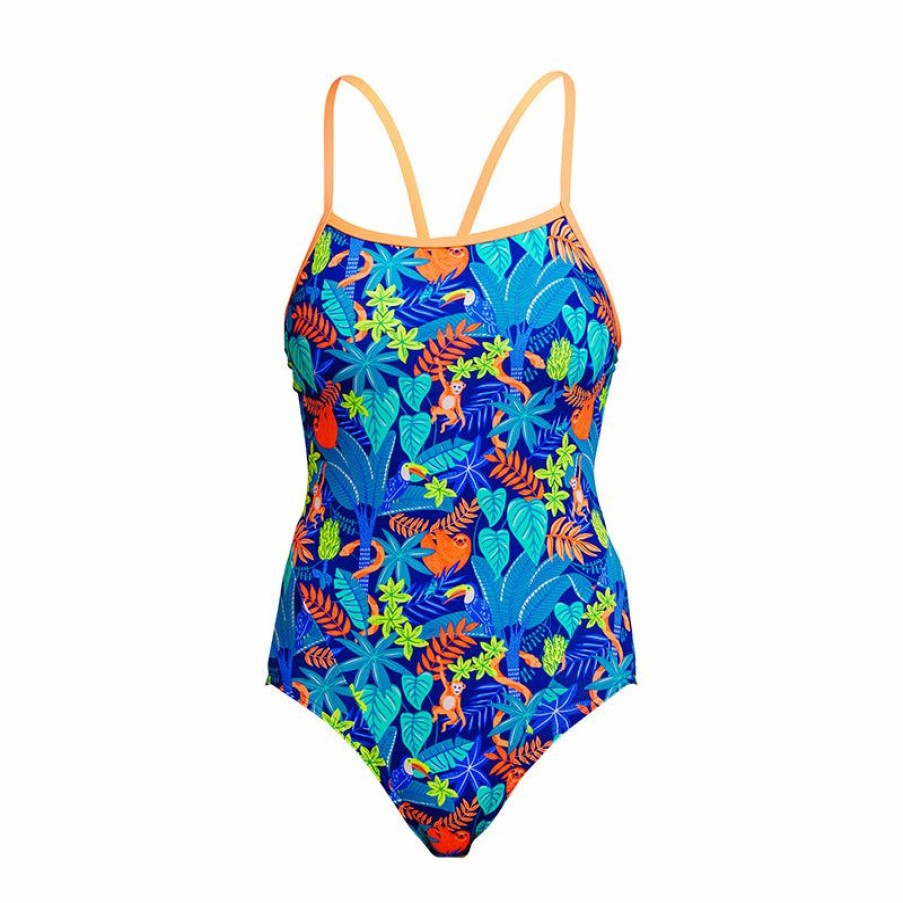 Womens * | Large Choice Funkita Slothed Ladies Single Strap One Piece