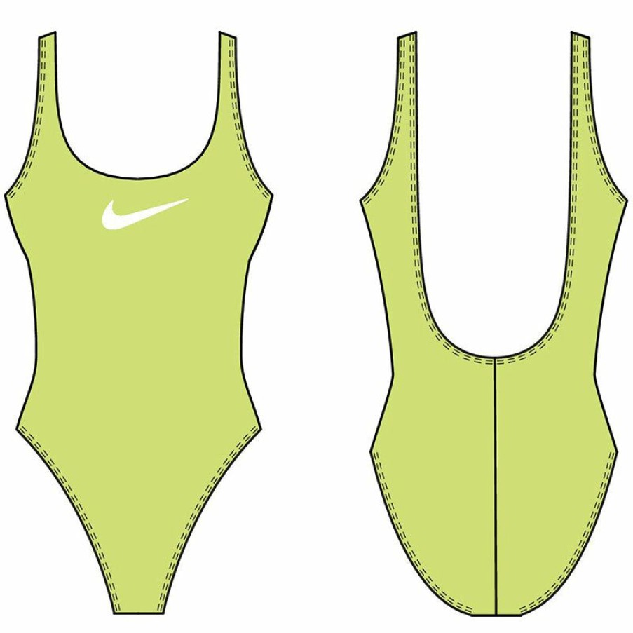 Womens * | Excellent Nike Women'S Essential Scoop Back One Piece (Ghost Green)