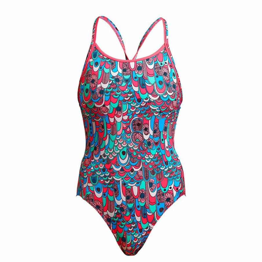 Womens * | Best Price Funkita West Wing Ladies Diamond Back One Piece