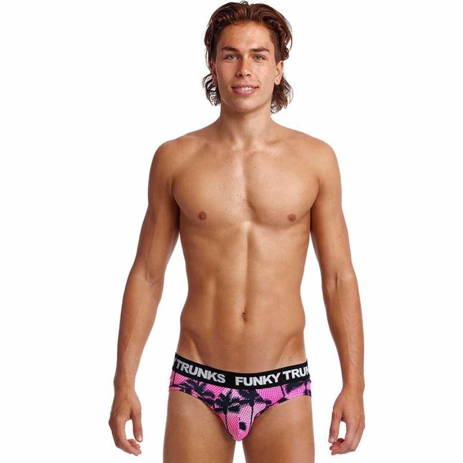 Mens * | Online Store Funky Trunks Pop Palms Mens Underwear Briefs