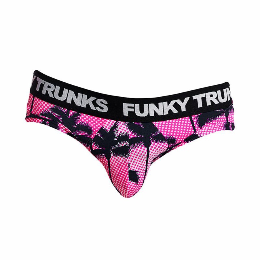 Mens * | Online Store Funky Trunks Pop Palms Mens Underwear Briefs