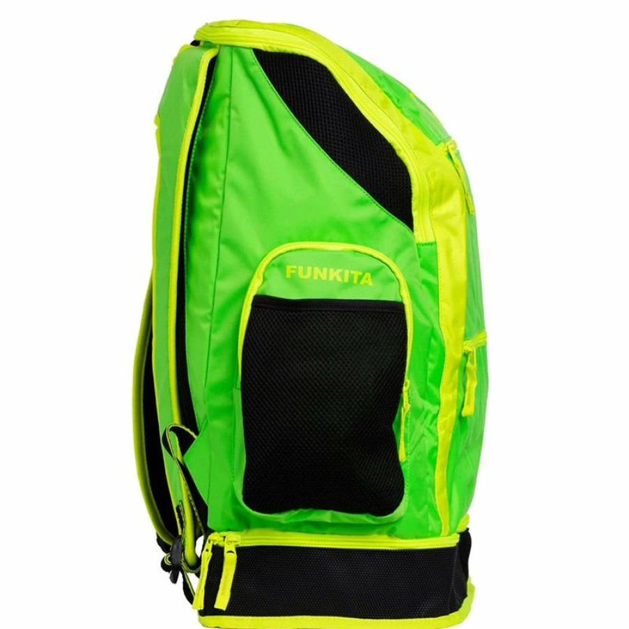 Accessories * | Outlet Sale Funkita Golden Team Backpack Green & Yellow