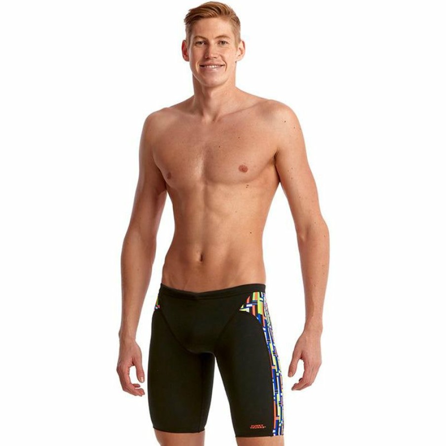 Mens * | Online Discount Funky Trunks Prime Time Mens Training Jammers