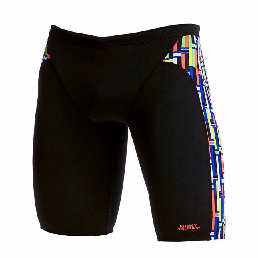 Mens * | Online Discount Funky Trunks Prime Time Mens Training Jammers