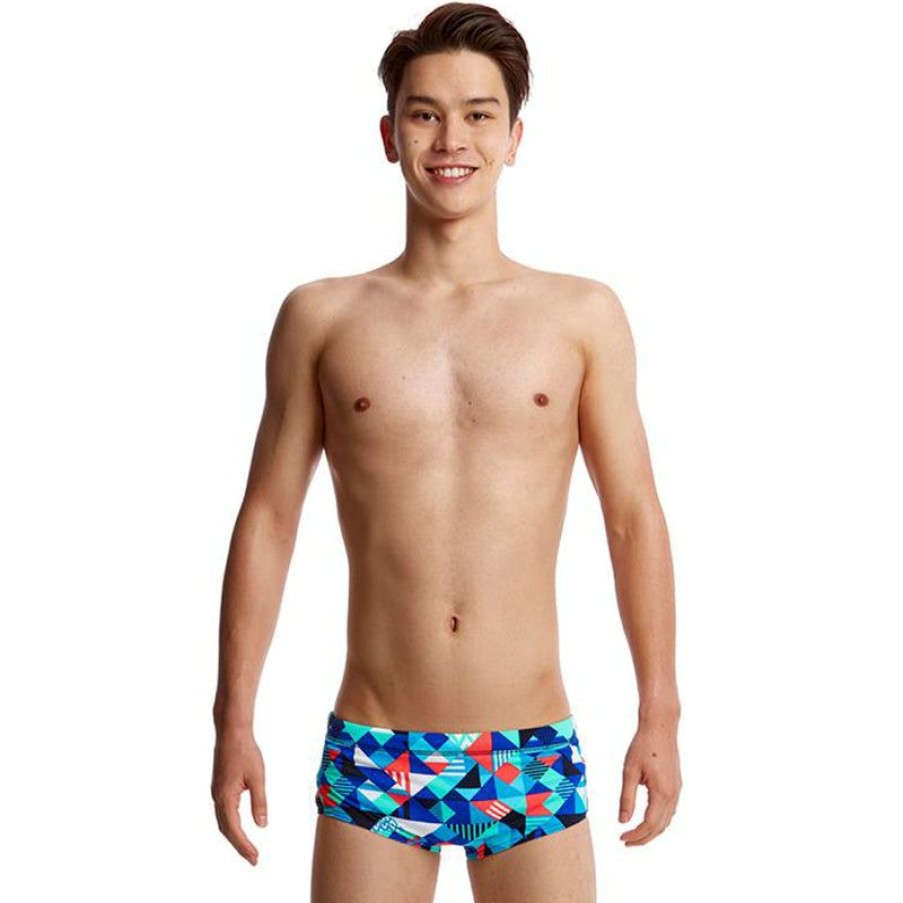 Kids * | New Funky Trunks Check Republic Boys Classic Trunks