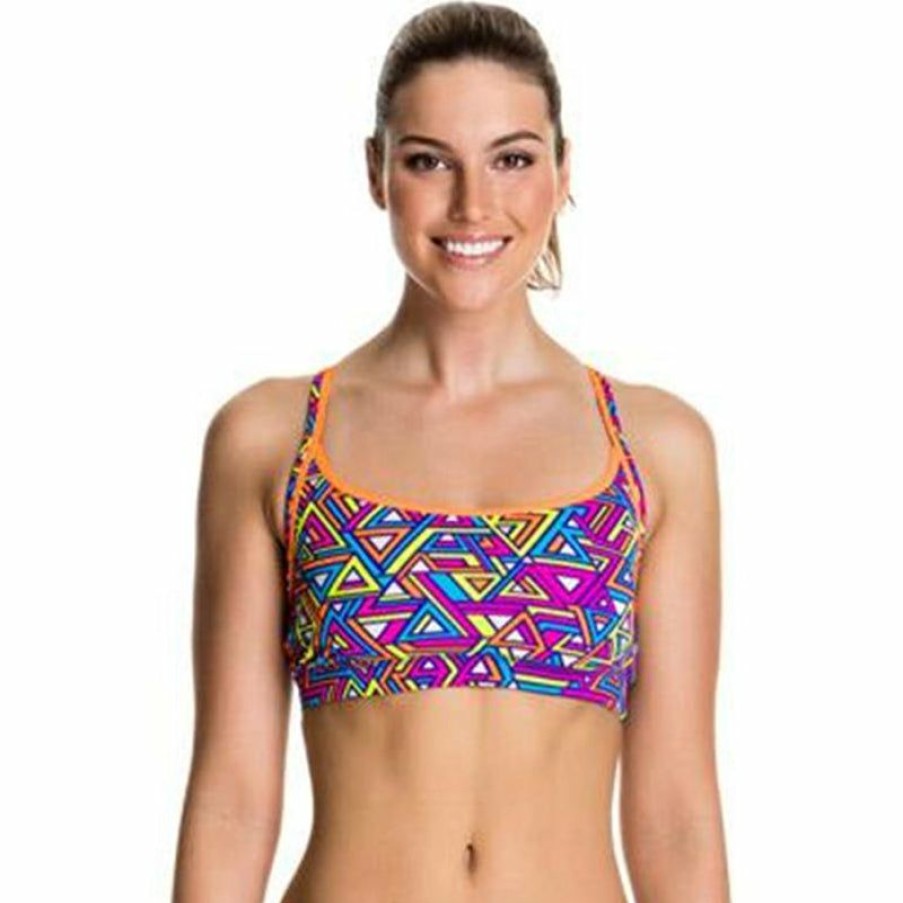 Womens * | Premium Funkita Half Pipe Ladies Bikini Sports Top