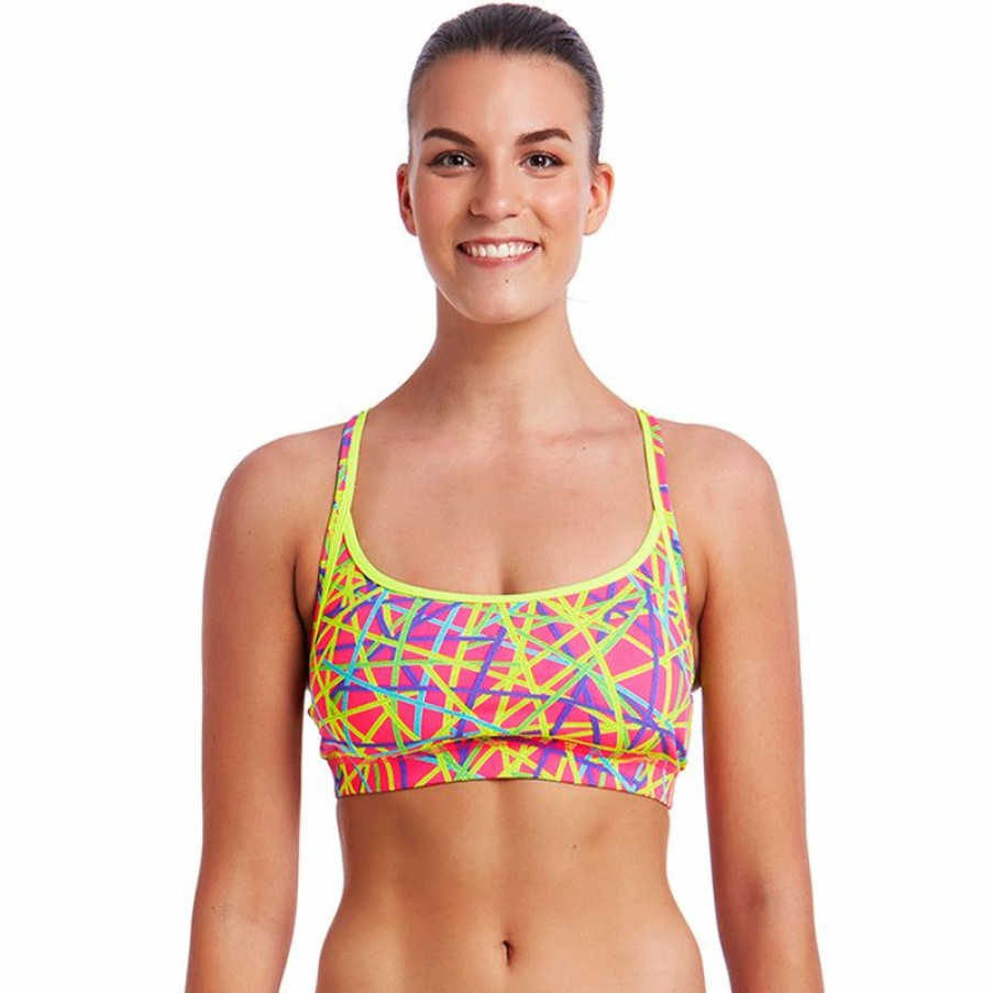 Womens * | Reliable Quality Funkita Bound Up Ladies Bikini Sports Top