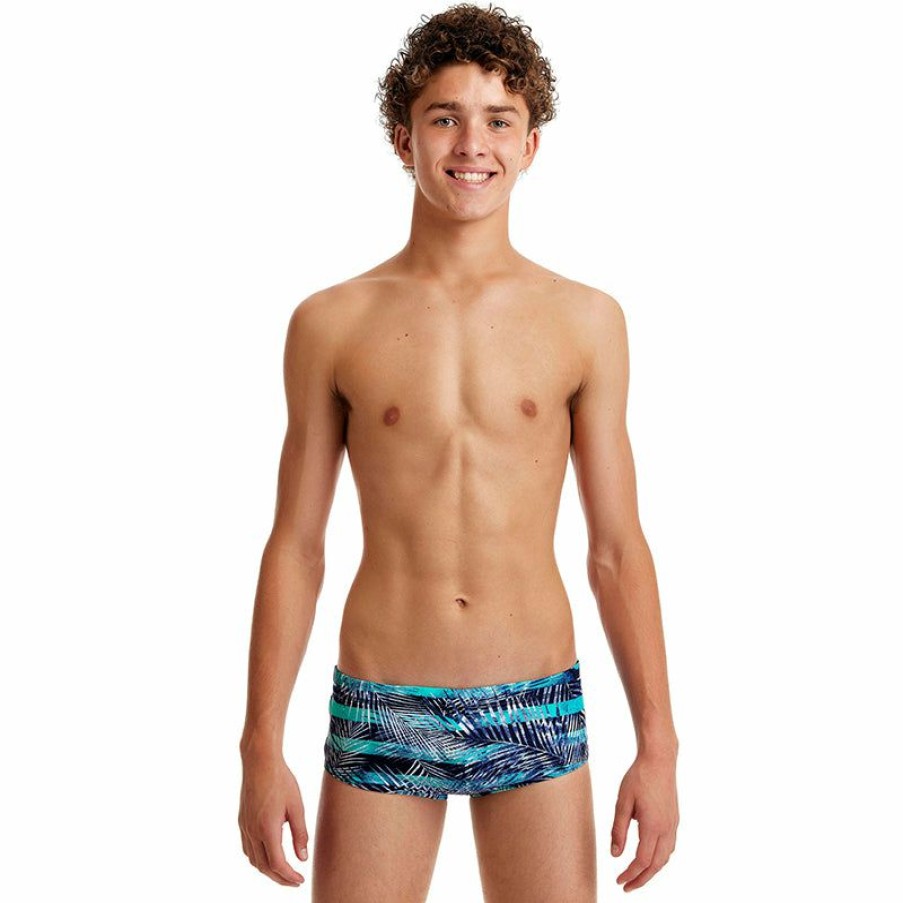 Kids * | Premium Funky Trunks Palm Pilot Boys Sidewinder Trunks