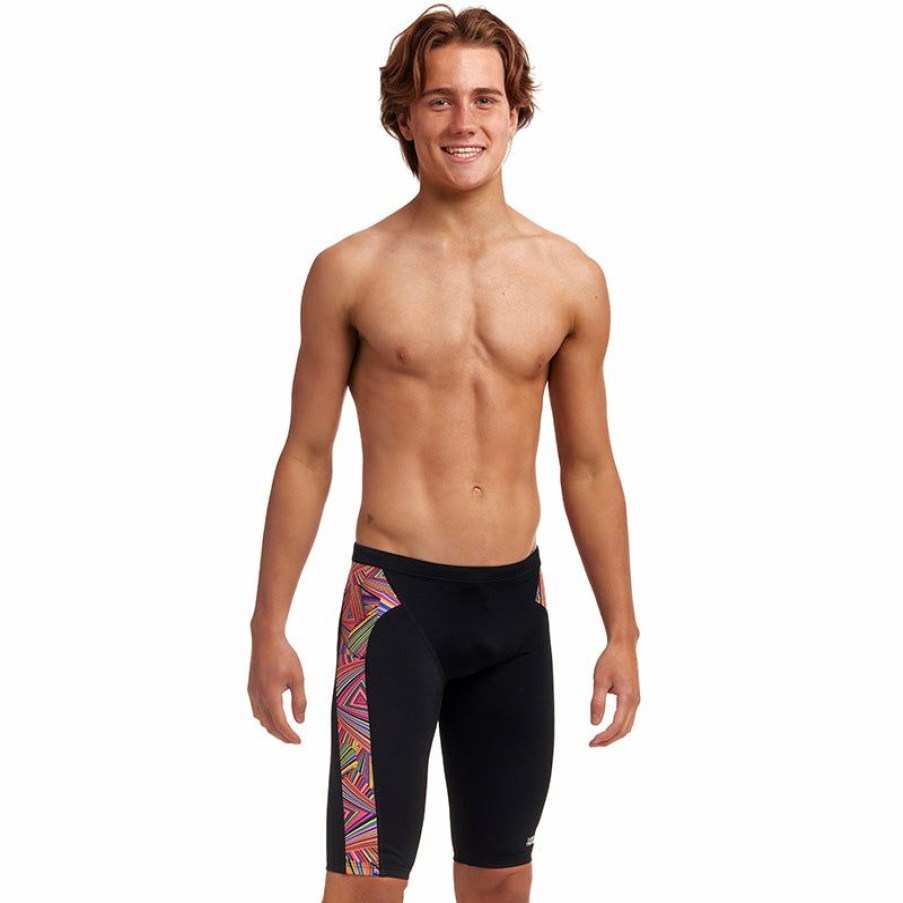 Kids * | Bestsellers Funky Trunks Trihard Boys Training Jammers