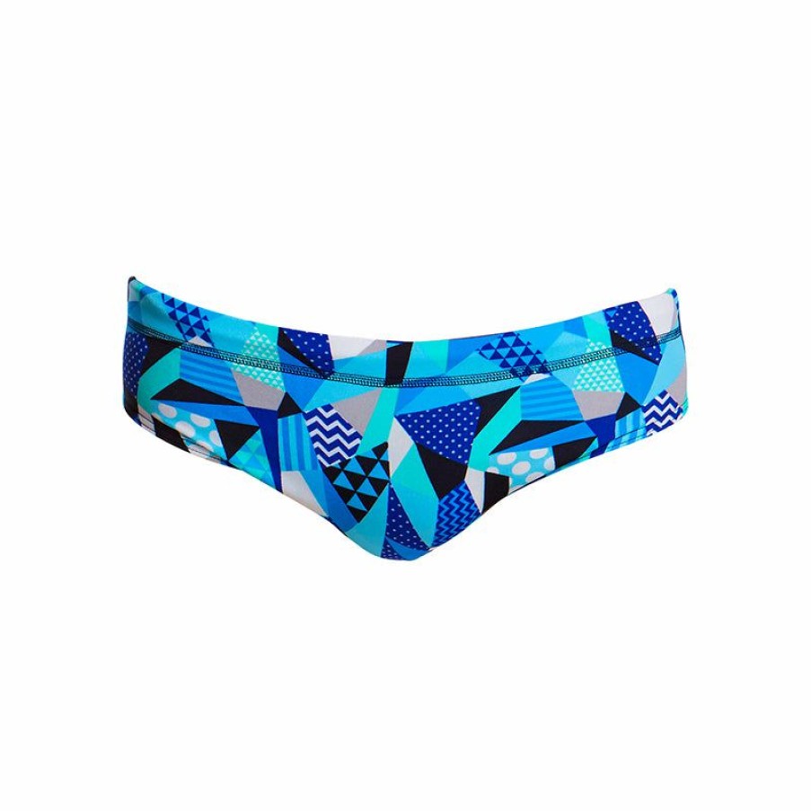 Mens * | Free Delivery Funky Trunks Crack Attack Mens Classic Briefs