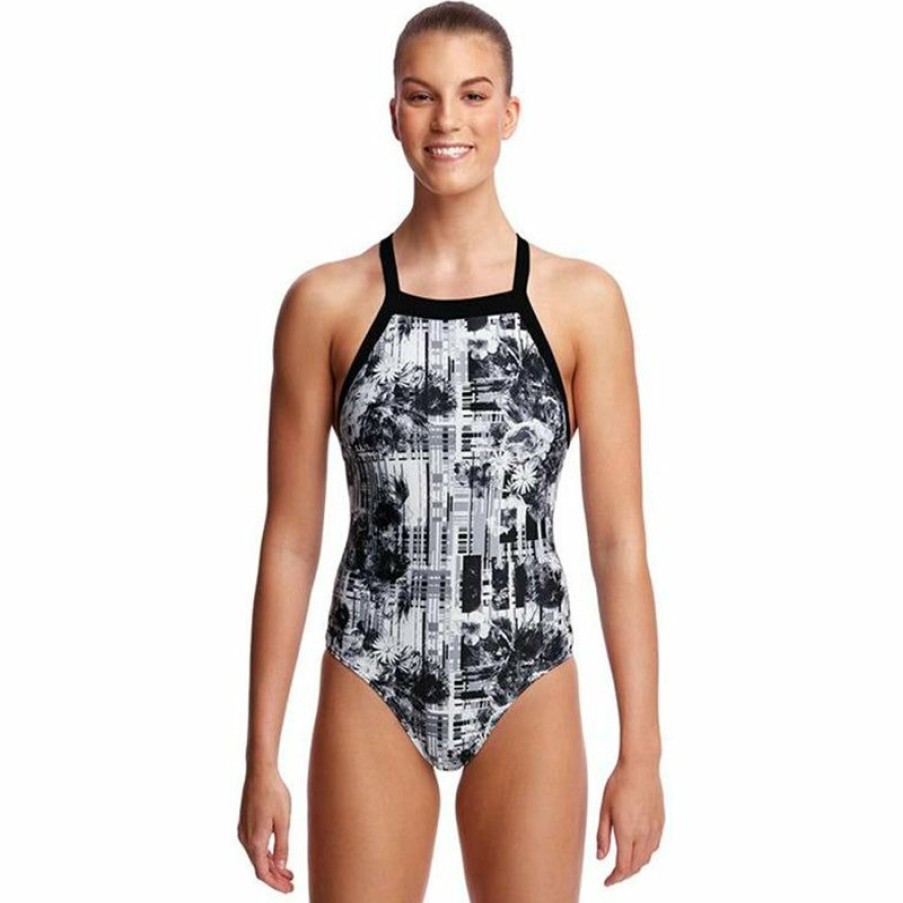 Womens * | Classical Funkita Garden Mist Ladies Sky Hi One Piece