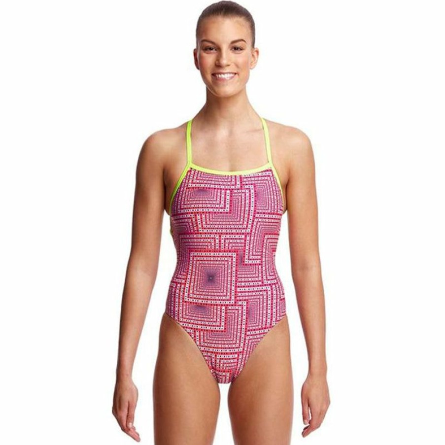 Womens * | Online Store Funkita Swim Spin Ladies Strapped In One Piece