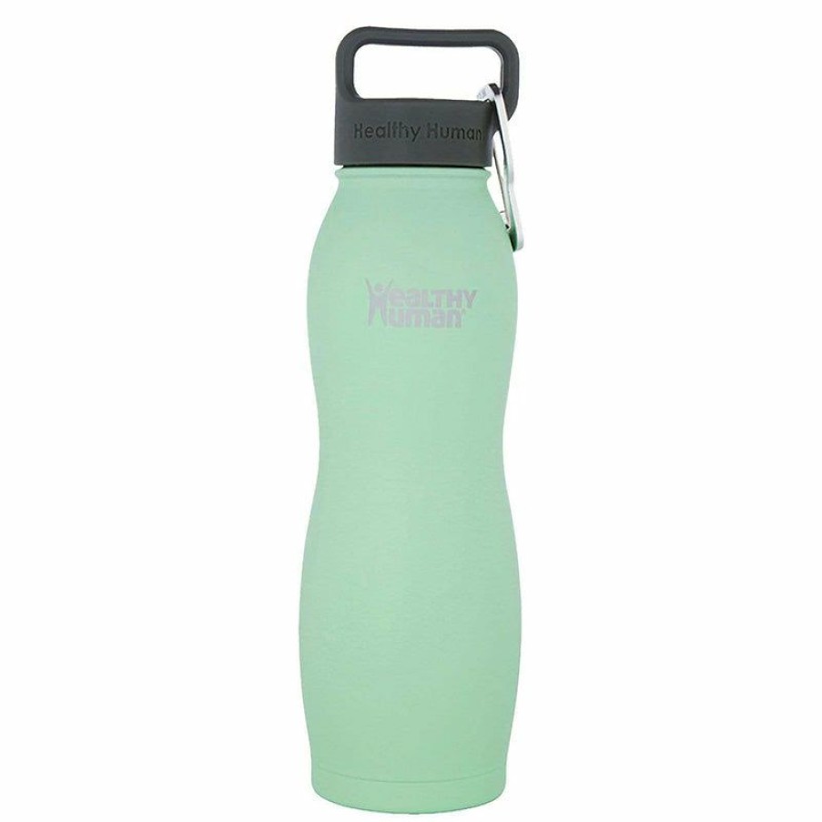 Accessories * | Free Delivery Healthy Human Curve Water Bottle Seamist 21Oz (620Ml)