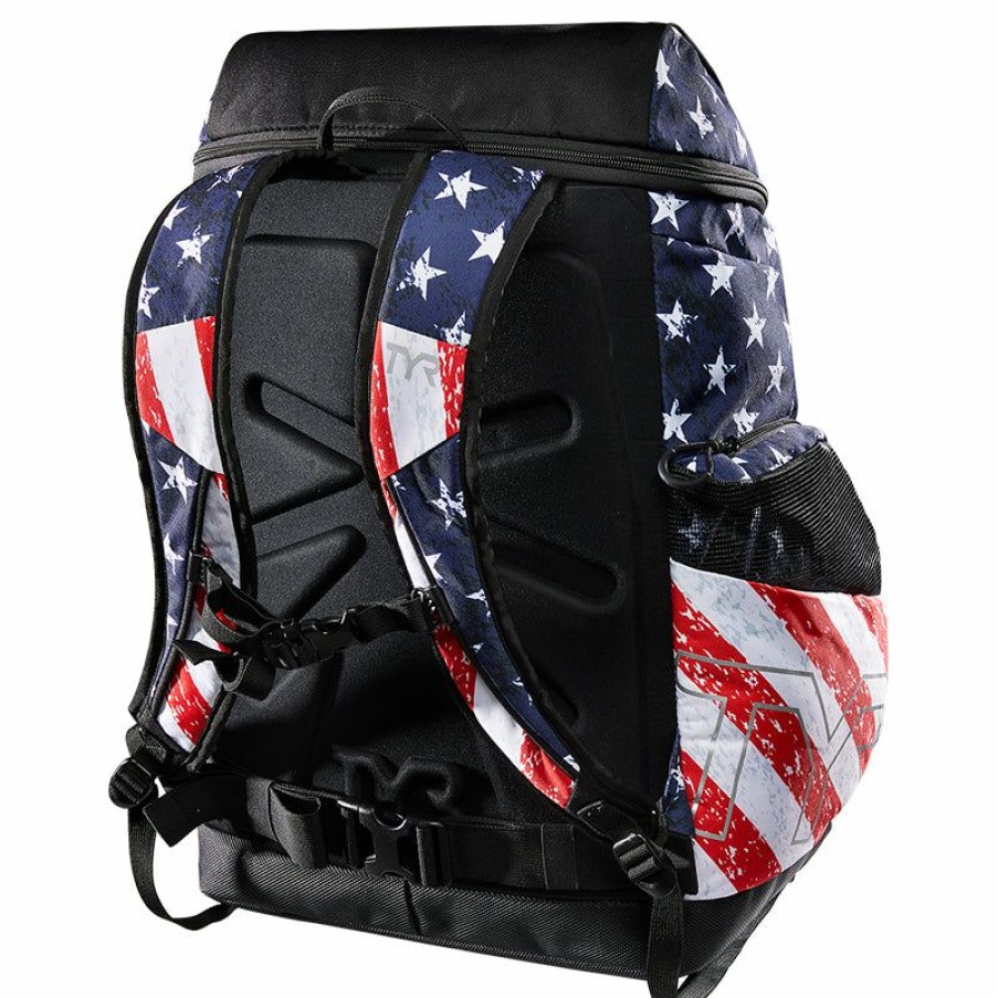 Accessories * | Best Price Tyr Alliance 45L Backpack Star Spangled Print Red/White/Blue