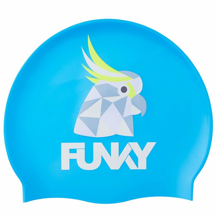 Accessories * | Best Price Funky Cocky Silicone Swimming Cap