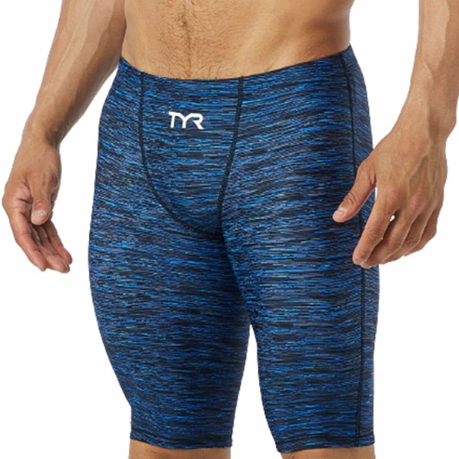 Mens * | New Tyr Thresher Baja Mens Jammer Swimsuit Blue