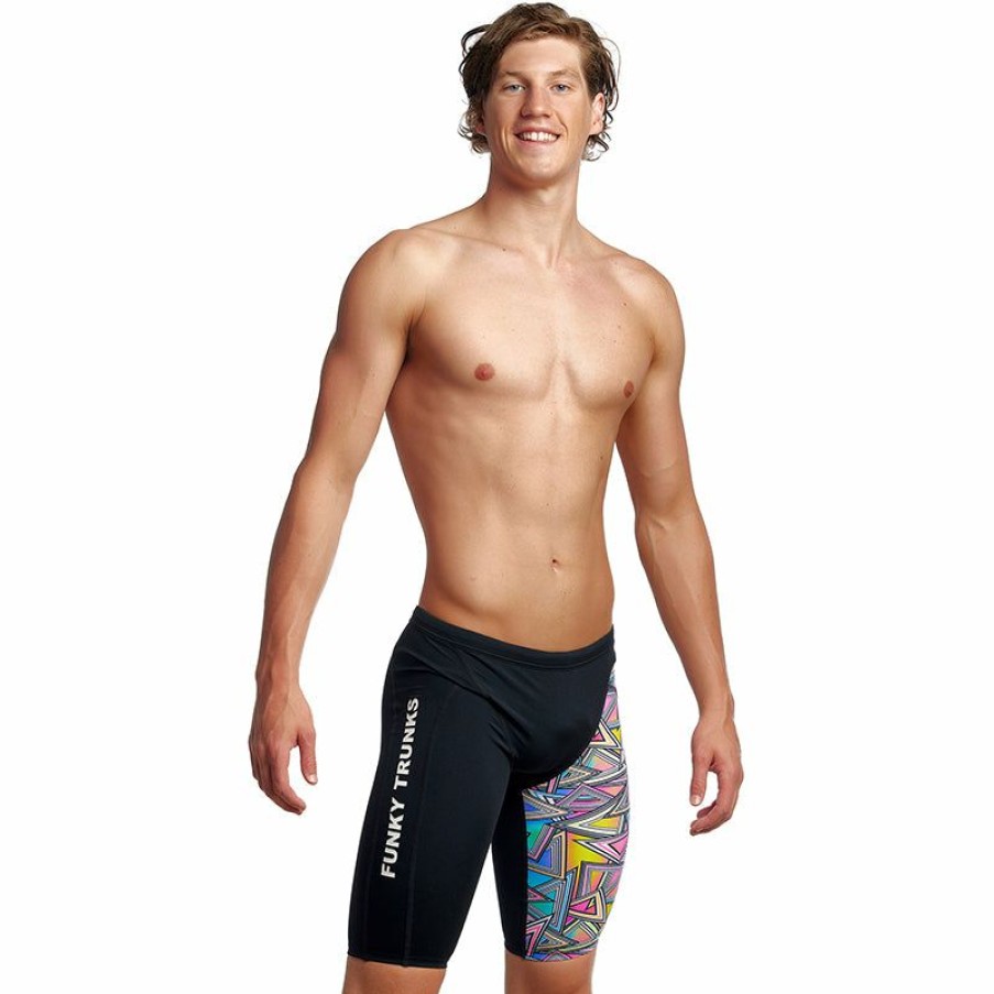 Mens * | Reliable Quality Funky Trunks Prism Break Mens Training Jammers