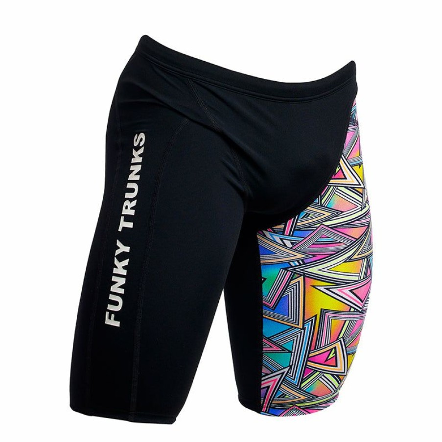 Mens * | Reliable Quality Funky Trunks Prism Break Mens Training Jammers