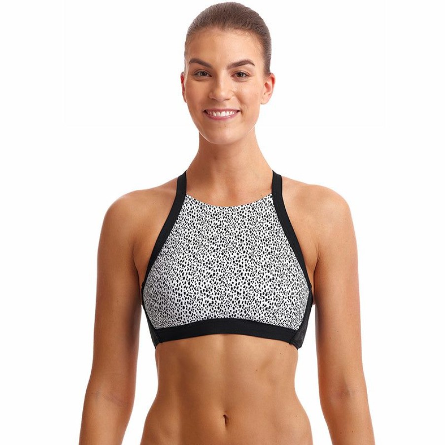 Womens * | Bestsellers Funkita Speckled Ladies Hi Light Swim Top