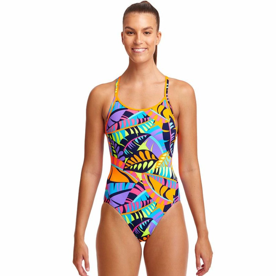 Womens * | Premium Funkita Tarzanny Pants Ladies Diamond Back One Piece