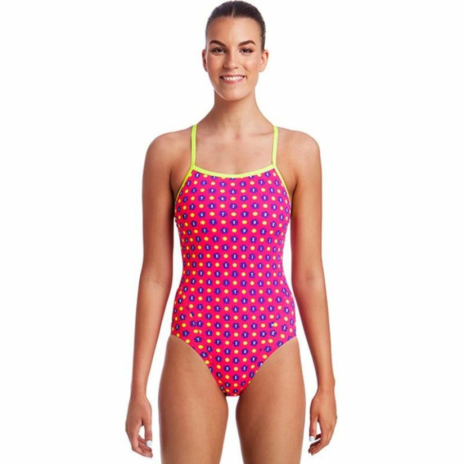 Womens * | Excellent Quality Funkita Daisy Dots Ladies Single Strap One Piece