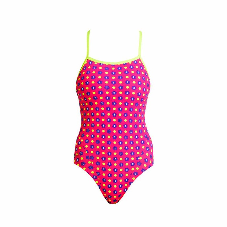 Womens * | Excellent Quality Funkita Daisy Dots Ladies Single Strap One Piece