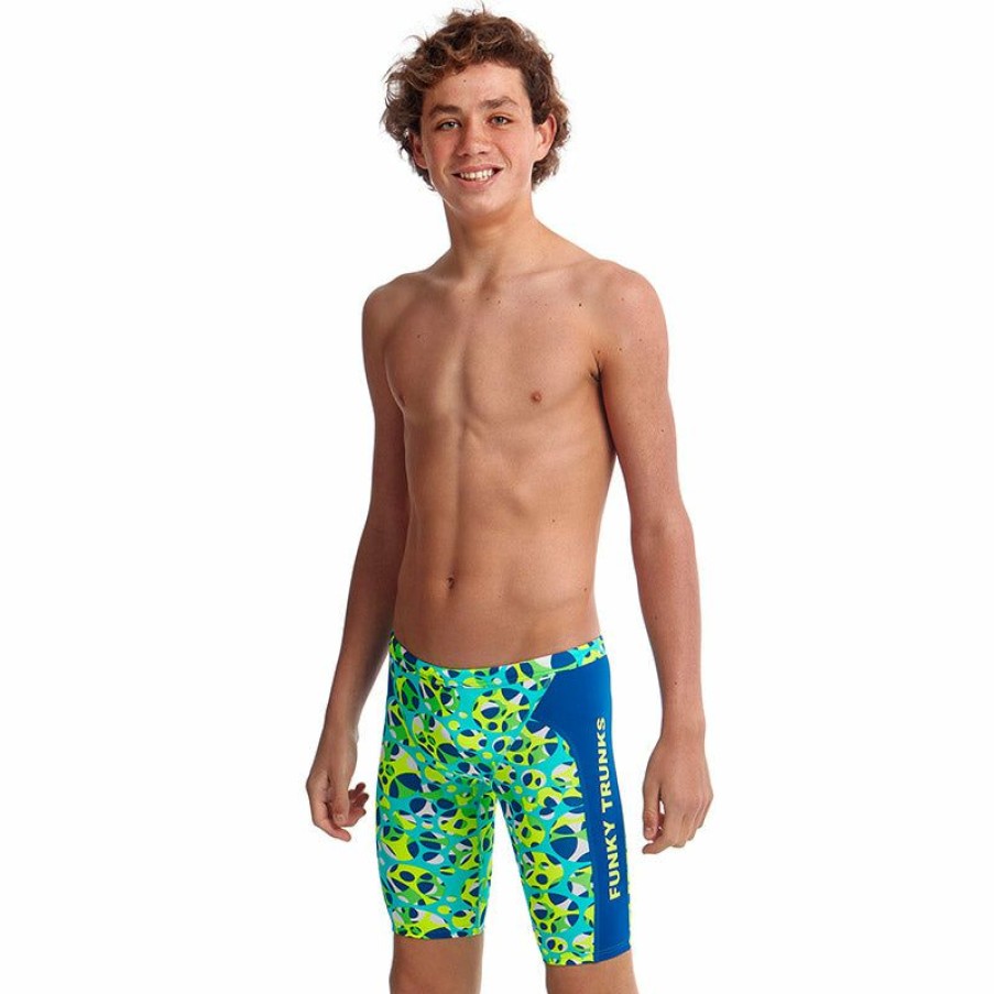 Kids * | Discount Store Funky Trunks Stem Sell Boys Training Jammers