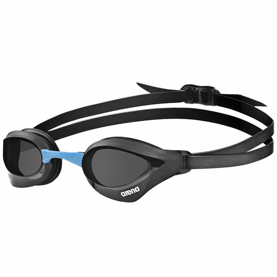 Accessories * | Reliable Quality Arena Cobra Core Swipe Goggle Smoke/Black/Blue