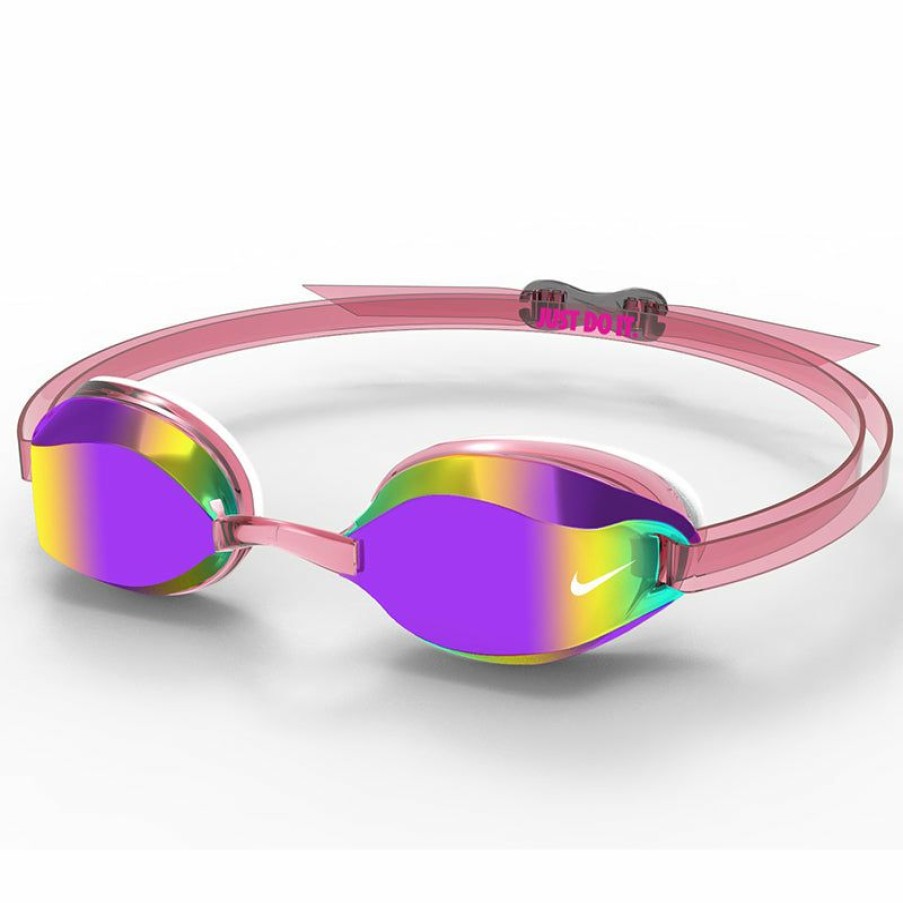 Accessories * | Free Delivery Nike Womens Legacy Mirrored Goggle (Polarized Pink)