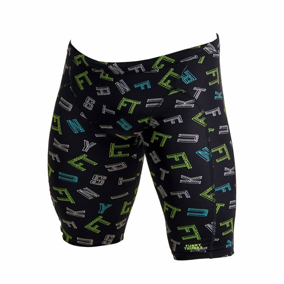 Mens * | Excellent Quality Funky Trunks Fted Mens Eco Training Jammers