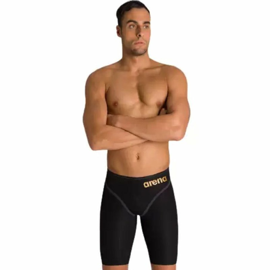 Mens * | Best Sellers Arena Men'S Powerskin Carbon Core Fx Jammer Black/Gold