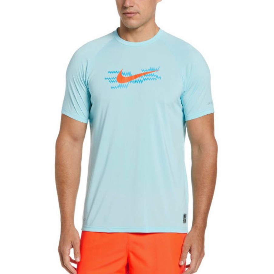 Mens * | Tendy Style Nike Electric Swoosh Short Sleeve Hydroguard (Copa)