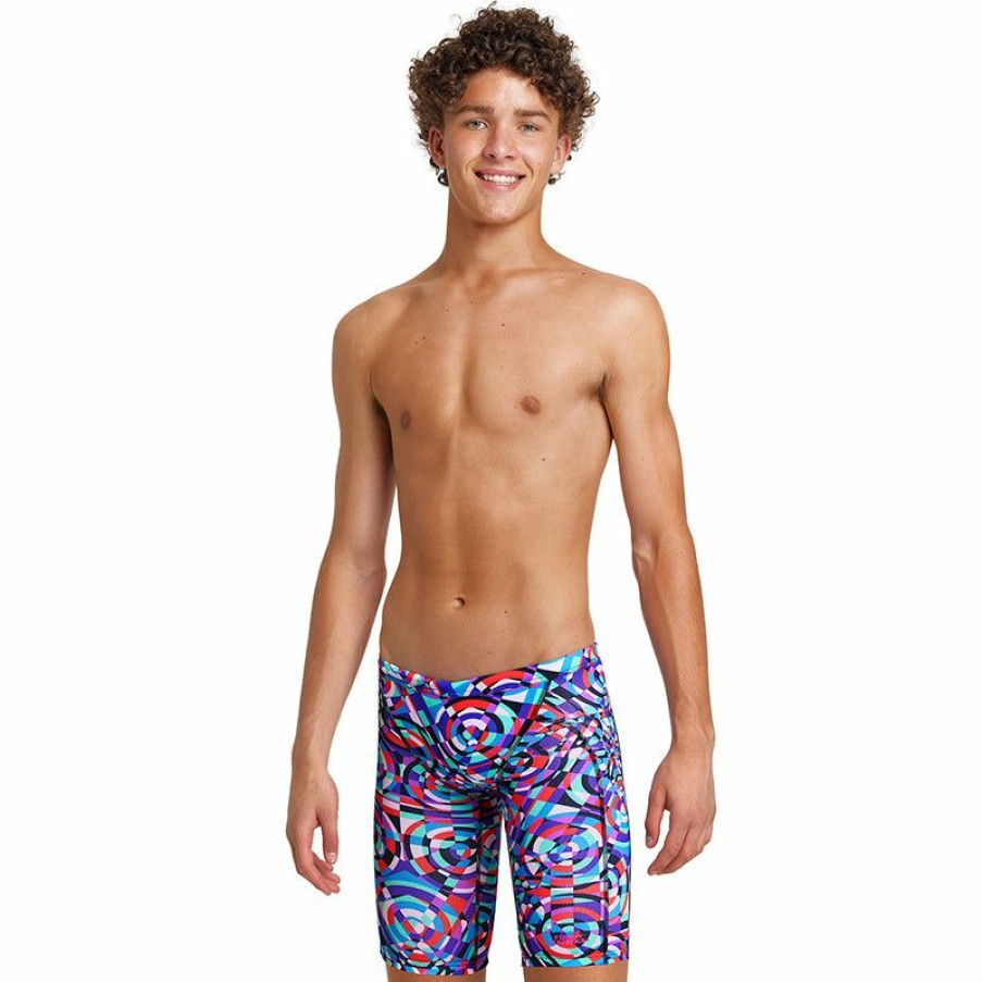 Kids * | Best-Selling Funky Trunks Video Star Boys Training Jammers